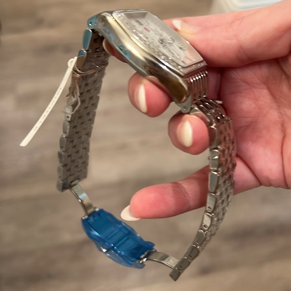 🤍Michele Releve Chrono Diamond Bezel Womens Watch MWW19A000001 - Picture 11 of 16